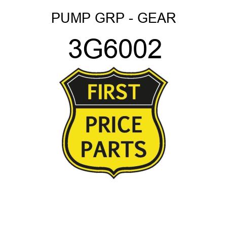 PUMP GRP - GEAR 3G6002