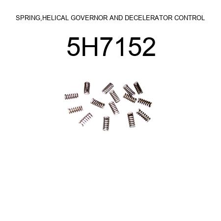 SPRING,HELICAL GOVERNOR AND DECELERATOR CONTROL 5H7152