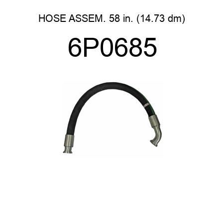 HOSE ASSEM. 58 in. (14.73 dm) 6P0685